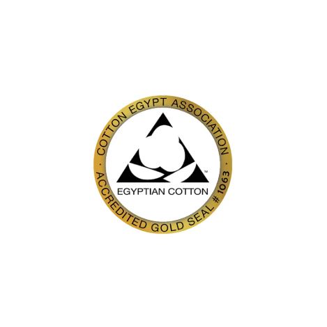 Cotton Egypt Association Accredited Gold Seal logo on a white background