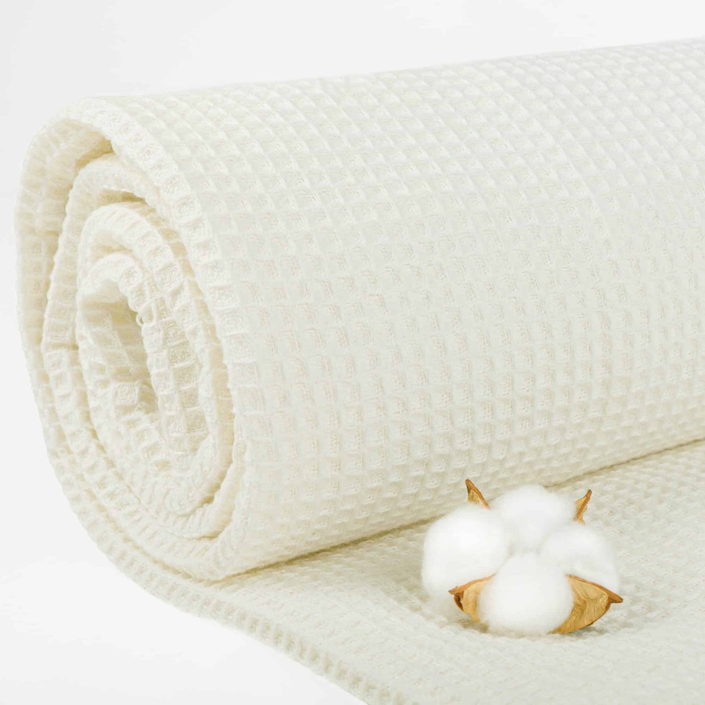 Contemporary Waffle Pure Cotton Blanket/Bedspread
