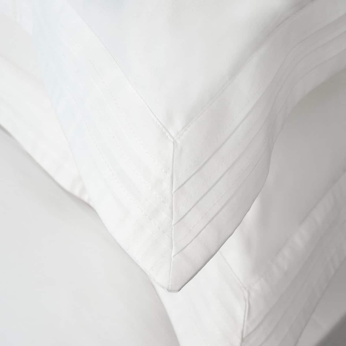 Satén de Algodón Egipcio de 600 Hilos Triple Tuck - Funda de Almohada