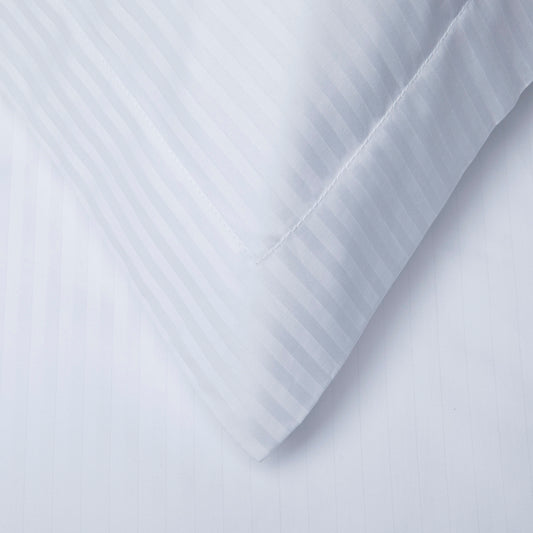 Egyptian 300 Thread Cotton Sateen Stripe Bedlinen - Pillowcase