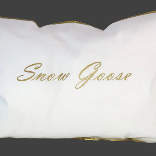 Luxury Snow White Siberian Goose Down Pillow
