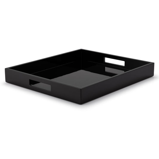 Deluxe Hospitality Hotel Tray – High Gloss, Black