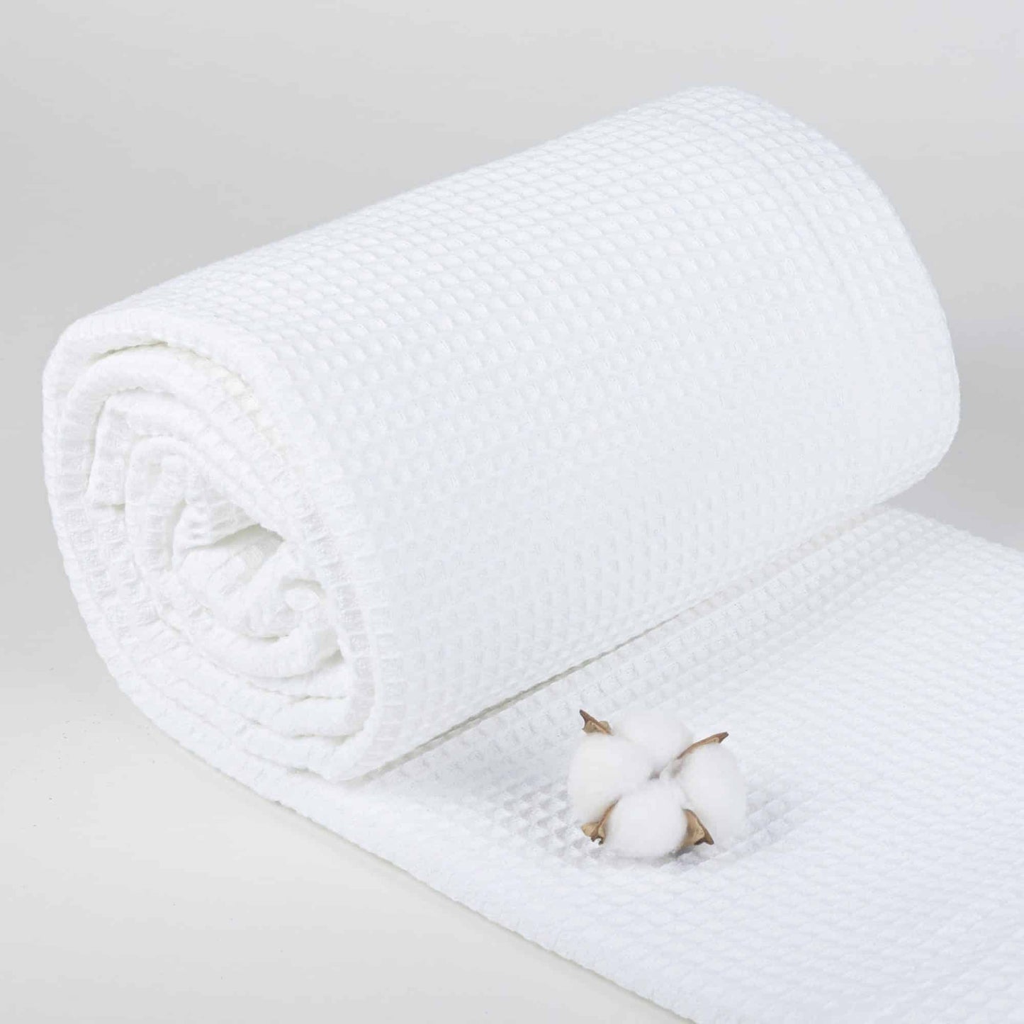 Contemporary Waffle Pure Cotton Blanket/Bedspread