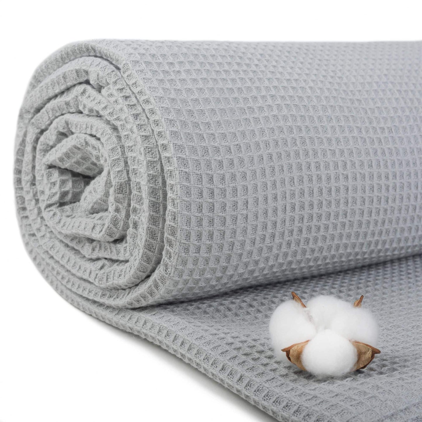 Contemporary Waffle Pure Cotton Blanket/Bedspread