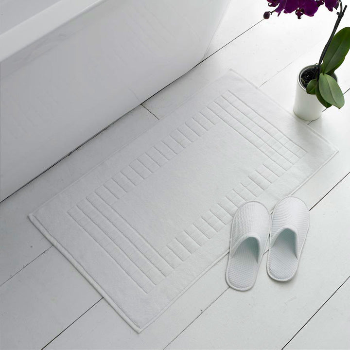 Tapete de Banho em Puro Algodão Terry 1000gsm Branco