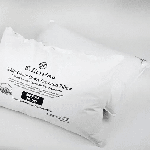 Pure natural down surround pillow