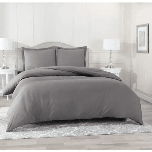 Pelle d'uovo 300 splotów Slate grey - Poszwa na kołdrę