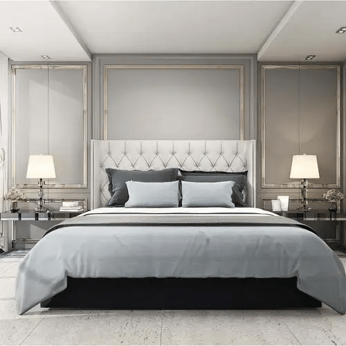 Pelle d'uovo 300 Fil Satin de coton Linge de lit COULEURS - Bleu Ciel - Housse de couette