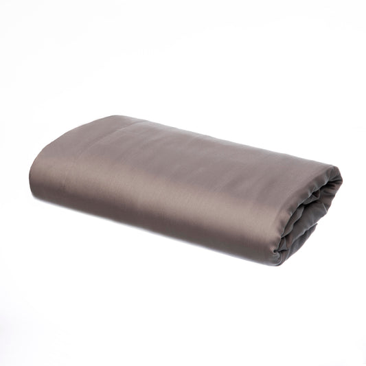 Pelle d'uovo 300 Thread Cotton sateen Bedlinen COLOURS - Slate grey - Flat Sheet