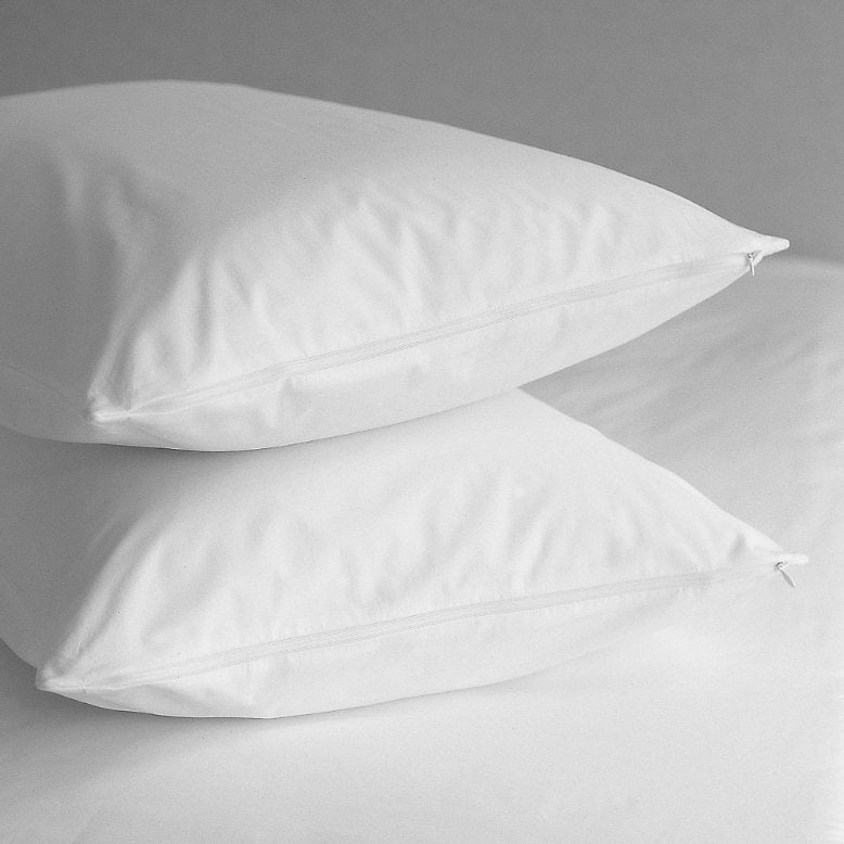 Protège-oreiller (paire) Pur coton 200 fil Percale Téflon enduit