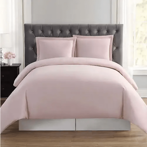 Pelle d'uovo 300 Thread Cotton sateen Bedlinen COLOURS - Light Pink - Duvet Cover