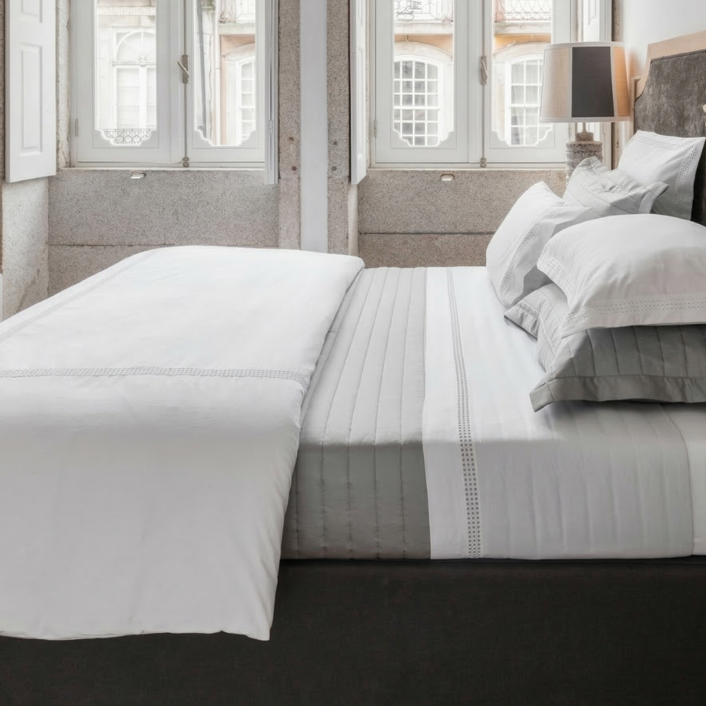 Plaza Egyptian Mako-Satin Bettbezug aus ägyptischer Baumwolle – King of Cotton