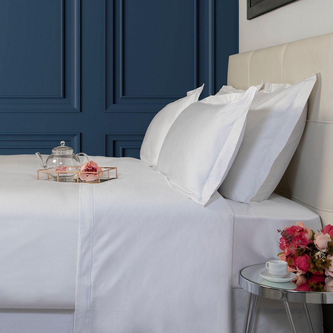 Choose a luxury bed linen set in Egyptian cotton