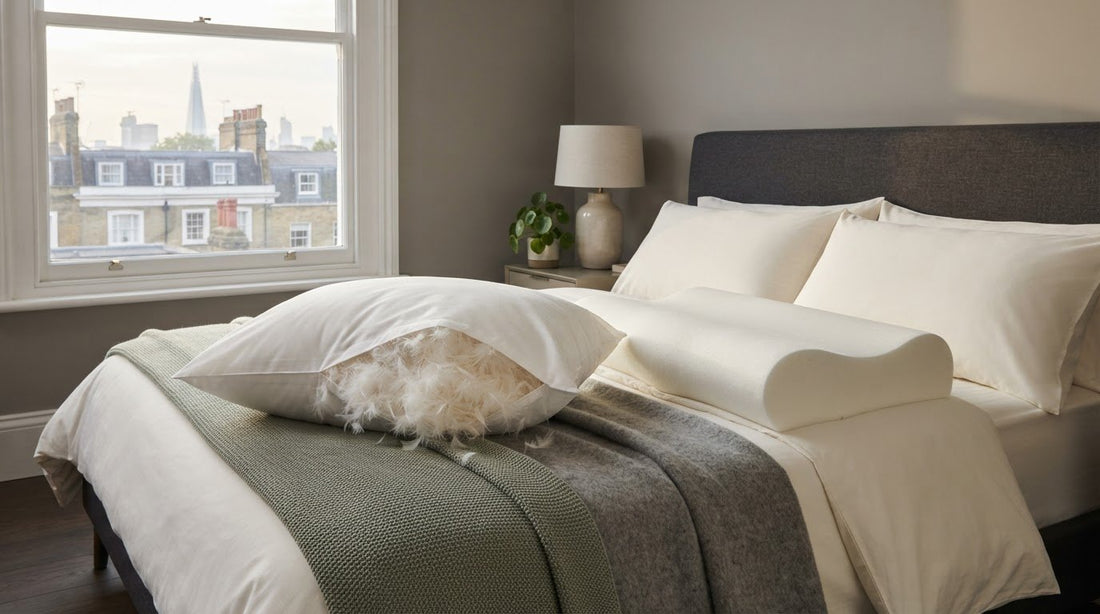 Feather vs memory foam pillow: which suits your sleep position