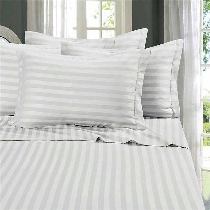 Easy Care 300 Thread Polycotton Sateen Stripe (2cm) - Duvet Cover