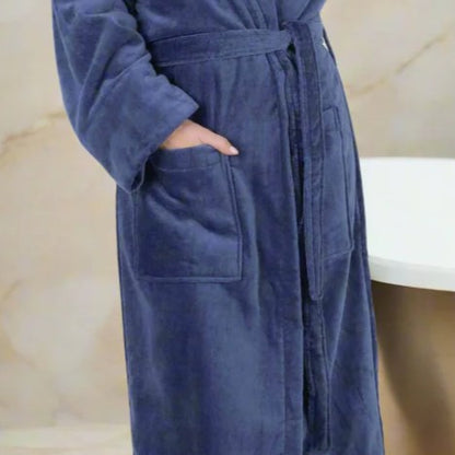Luxury Soft Velour Cotton Bathrobe