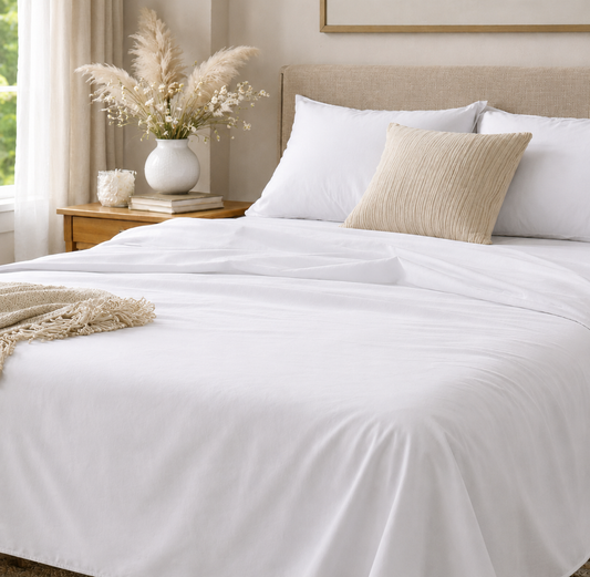 Superior Egyptian 400 Thread Cotton Sateen - Flat Sheet
