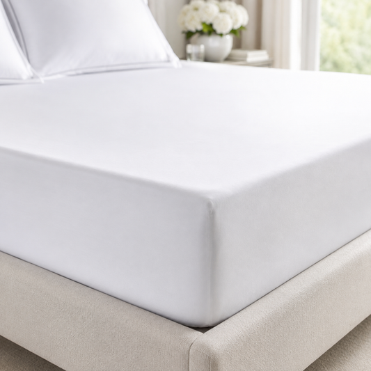 Superior Egyptian 400 Thread Cotton Sateen - Fitted Sheet