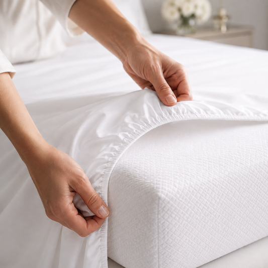 Luxury Egyptian 800 Thread Cotton Sateen - Fitted Sheet