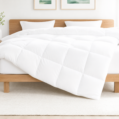 Down Feel Microfibre/Cotton Percale Duvet