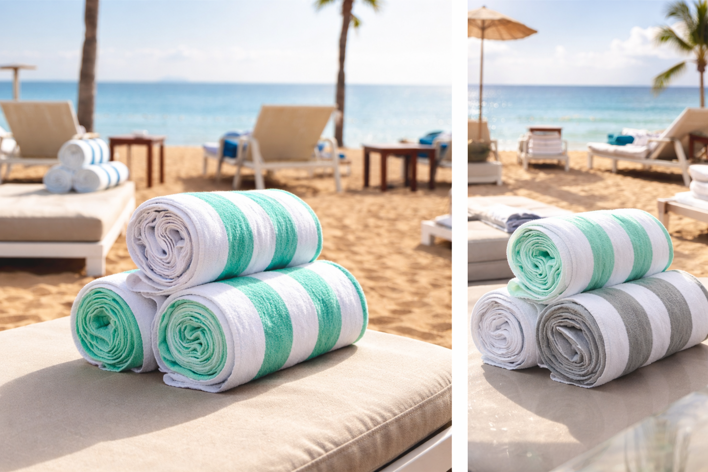 Serviette de piscine Stripe Pure Cotton Large