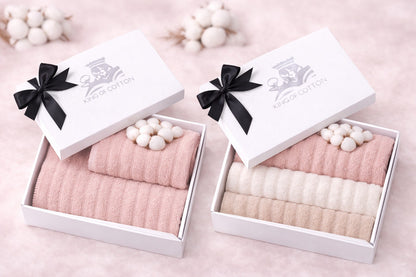 Mont Blanc Zero Twist 100% Baumwolle 550 g/m² Gerippte Handtücher