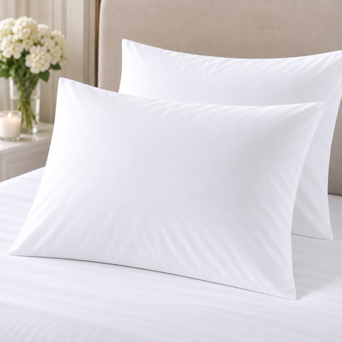 300 Thread Count 100% Cotton Percale - Pillowcase