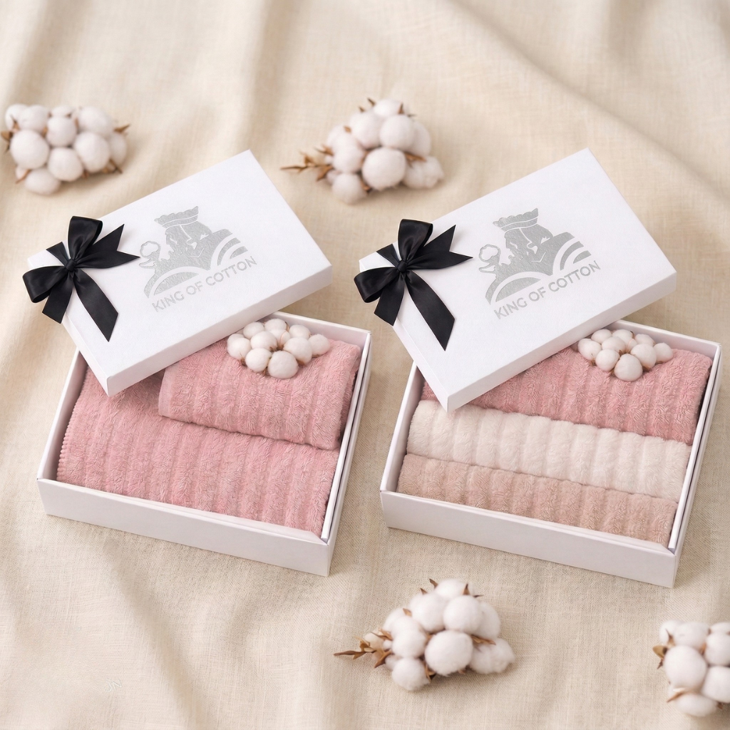 Mont Blanc Zero Twist 100% katoen 550 g/m² geribbelde handdoeken