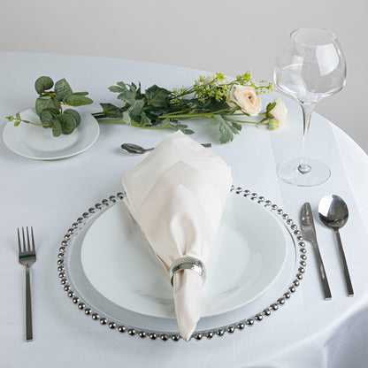 Cotton Damask Satin Band Napkins