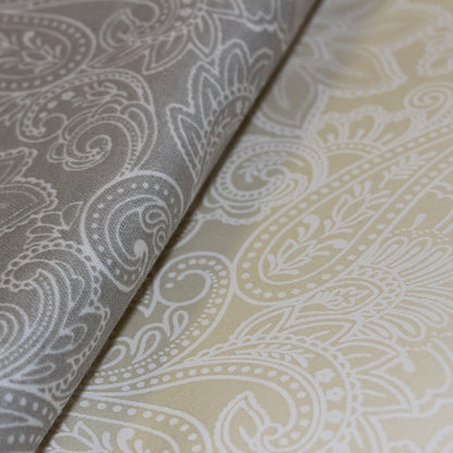 Kissenbezug Paisley aus reinem Baumwollsatin mit einer Fadendichte von 300