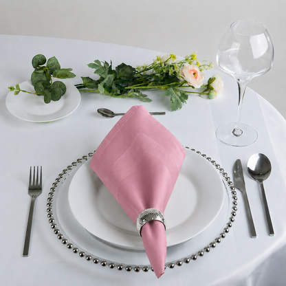 Cotton Damask Satin Band Napkins